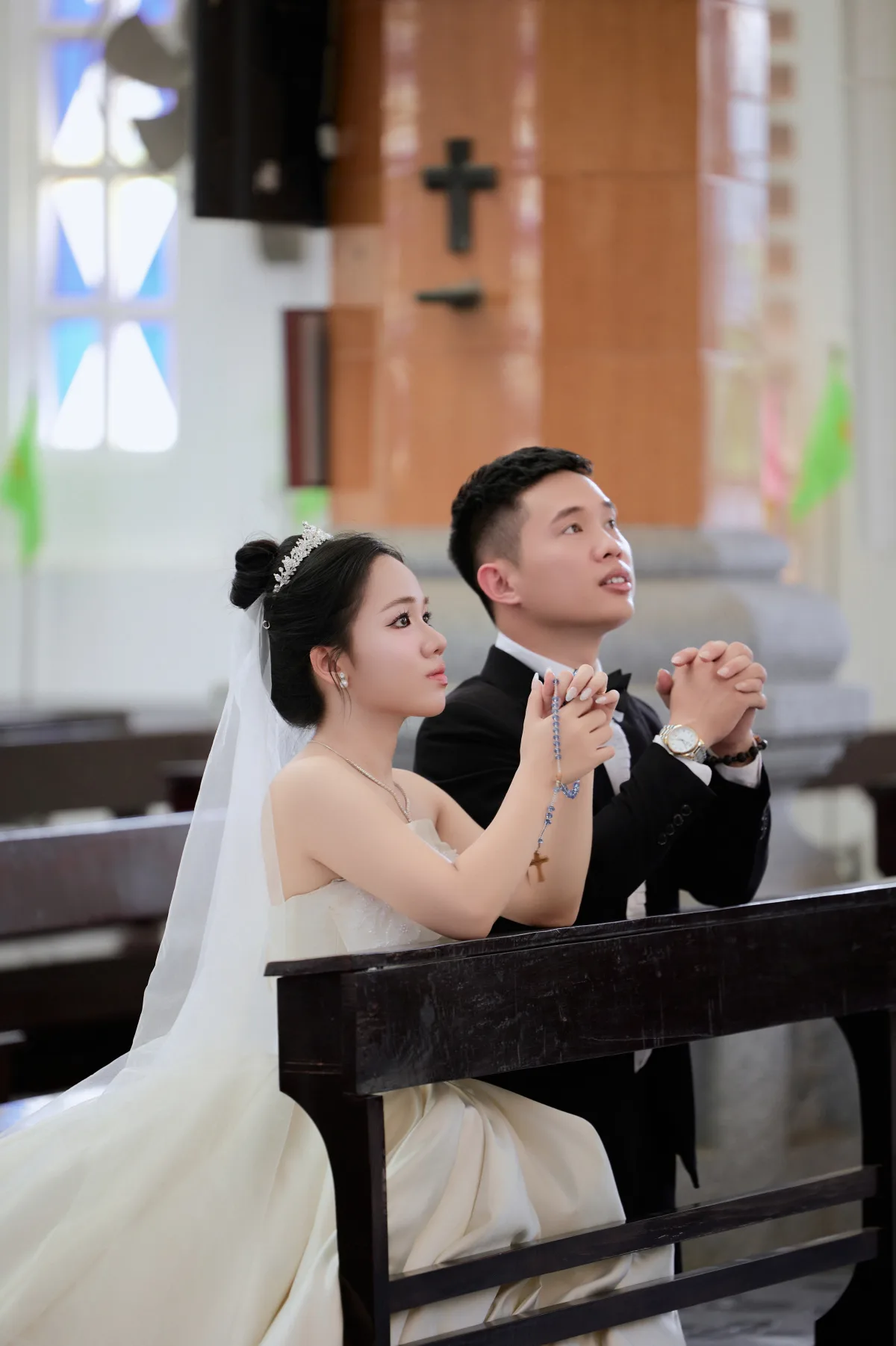 Giuse Lê Đình Lương và Maria Khổng Huyền Trang tại nhà thờ